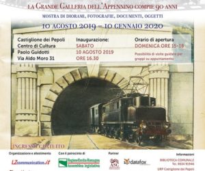 Locandina Mostra di Galleria ferroviaria appennino Prato Bologna