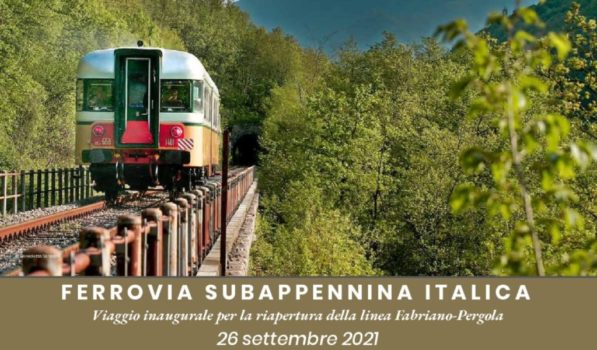 Treno storico riapertura linea Fabriano Pergola 26 settembre 2021