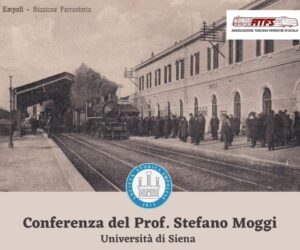 4 Febbraio 2023 Conferenza Stefano Maggi Il treno Empoli-Siena Volantino Orizzontale