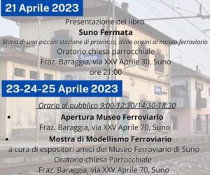 Museo Ferroviario Suno 21-28 Aprile 2023