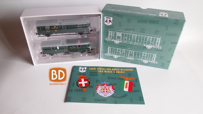 ATM CF 05.00A2 - Set carri postali messaggeri FS Tipo M1922 e UMI 1911