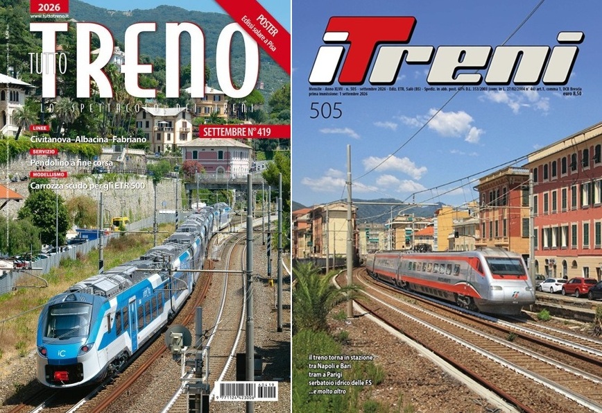 EDITORIA | In edicola i numeri di Settembre 2026 di TuttoTRENO e iTreni